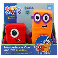 NUMBERBLOCKS ONE AND TWO PLAYFUL PALS PLUSH