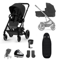Cybex Balios S Lux Black Frame Essentials Bundle in Moon Black