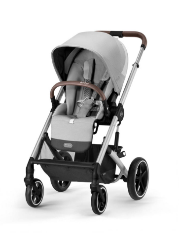 Cybex Balios S Lux Silver Frame Aton B2 Comfort Bundle in Lava Grey