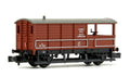 GRAHAM FARISH 377-377A 20 TON TOAD   BRAKE VAN BR BAUXITE EARLY  N GAUGE WAGON