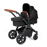 Ickle Bubba Stomp Luxe Travel System Midnight/Black Chassis/Tan