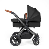 Ickle Bubba Stomp Luxe Travel System Midnight/Black Chassis/Tan