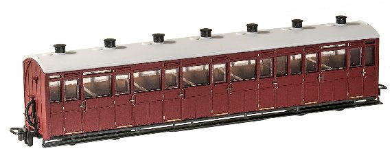 PECO GR-440U ALL THIRD COACH L&B  LIVERY UNLETTERED OO9 SCALE