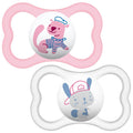MAM Air Soother 2 pack 6m+ PINK