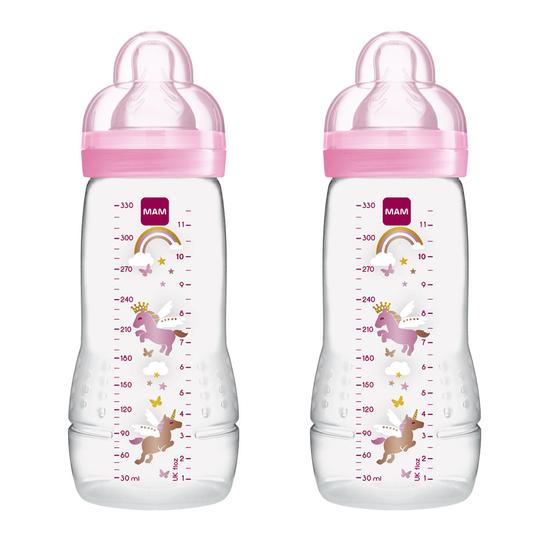 MAM Easy Active Bottle 4m+ 2 Pack - Pink