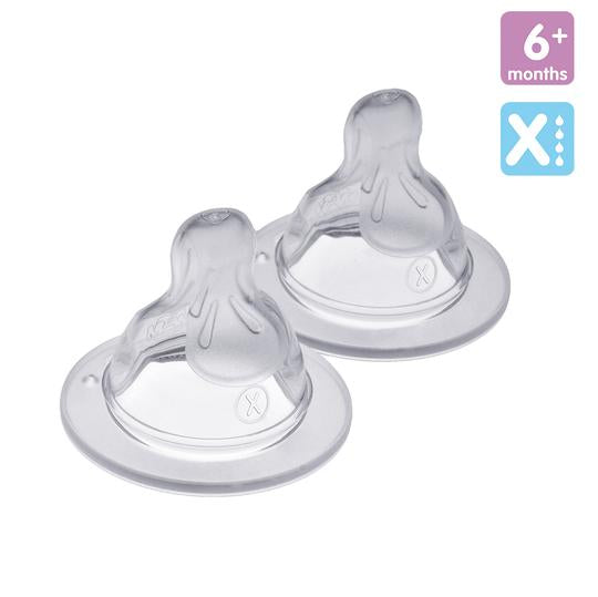 MAM Cross Cut Cut Teats Fast Flow 6m+2 Pack