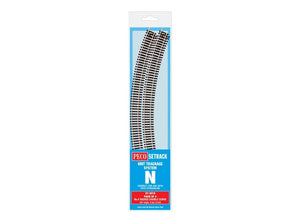 PECO ST-3019 NO.4 RADIUS DOUBLE CURVE 333.4MM (4 X ST-19) N GAUGE SETRACK CODE 80 CURVED TRACK  PACKS