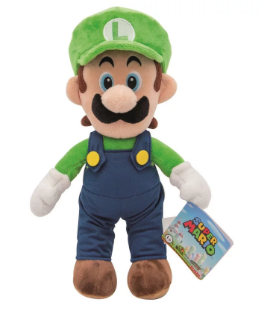 SUPER MARIO 68974 LUIGI TOY PLUSH 30CM