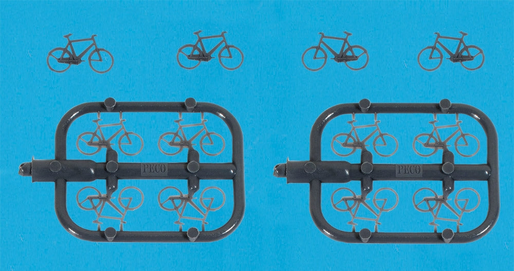 PECO MODELSCENE 5189 BICYCLES  N GAUGE  FIGURES
