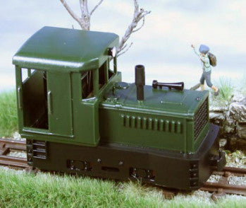 MINITRAINS 2058 PLYMOUTH DIESEL LOCO GREEN BODY/BLACK CHASSIS
