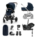 Cybex Balios S Lux Silver Frame Cloud Z2 Luxury Bundle in Ocean Blue