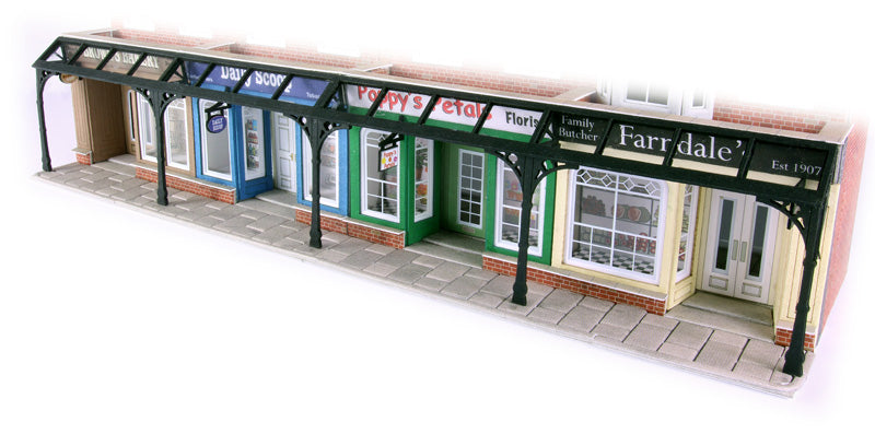 METCALFE PO572 00/H0 SCALE ARCADE FRONTS