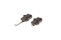 PECO ST-273 TWIN POWER CONNECTING CLIPS OO GAUGE SETRACK CODE 100 ACCESSORIES RIGID UNIT NICKEL SILVER TRACK WOODEN SLEEPERS