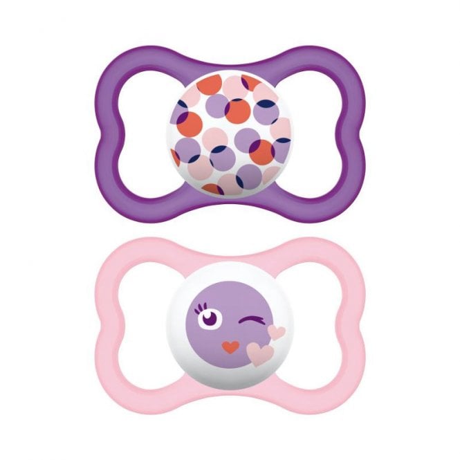MAM Air Soother 2 pack 12m+ PINK