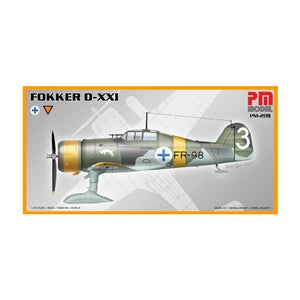 PM MODELS PM-209 FOKKER D-XXI  1/72 SCALE