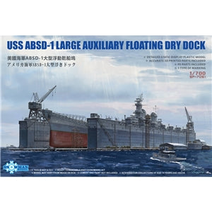 SNOWMAN MODEL SP-7051 USS ABSD-1 Large Auxiliary Floating Dry Dock 1/700 SCALE