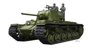 TRUMPETER 09597 KV-1 1942 SIMPLIFIED TURRET TANK W/TANK CREW 1/35 SCALE