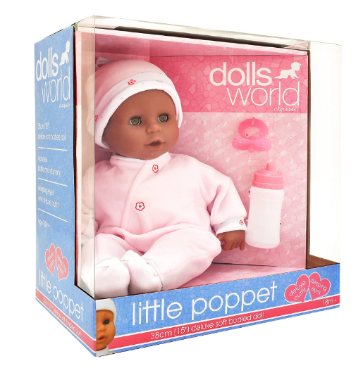 DOLLS WORLD 60300 LITTLE POPPET ETHNIC DOLL