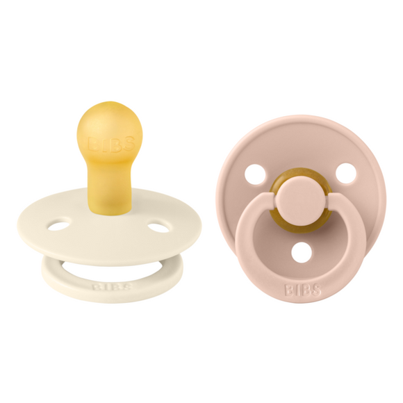 Bibs Twin Dummy Pack Size 1 – Ivory/Blush Soother Pacifier Dummies