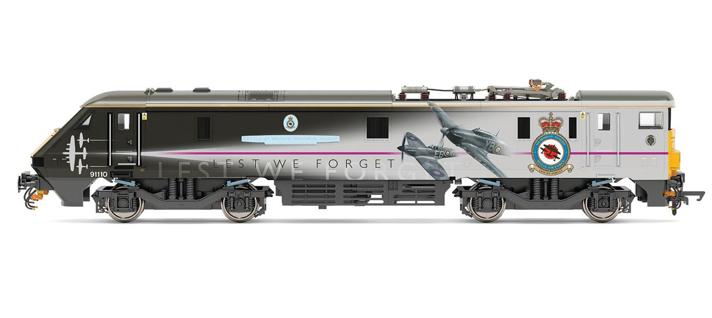 HORNBY R30166 VTEC Class 91 Bo-Bo 91110 Battle of Britain Memorial Flight - Era 10