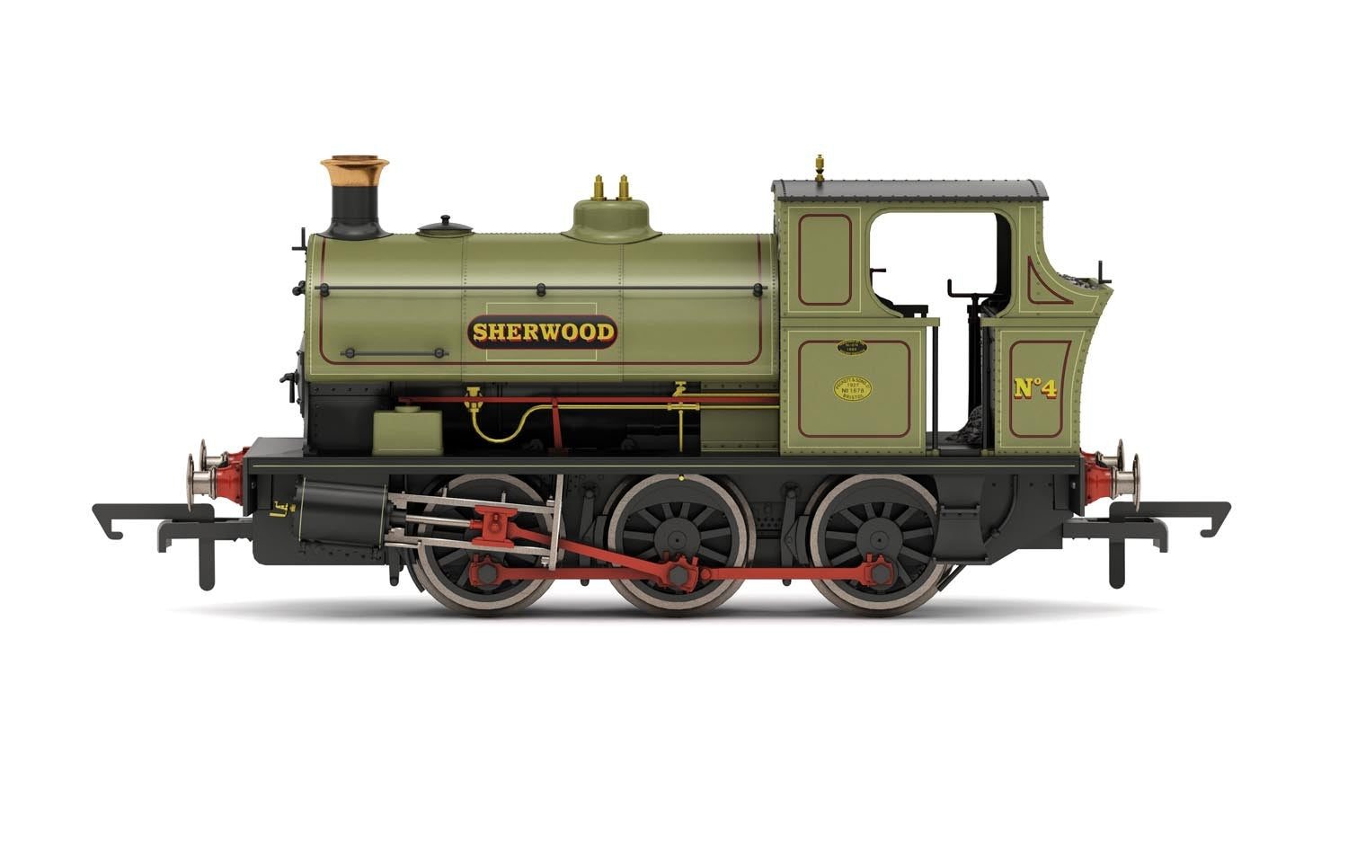 Hornby R3693 Sherwood Colliery Co. Ltd, Peckett B2 Class, 0-6-0ST, No.4 'Sherwood' - Era 3
