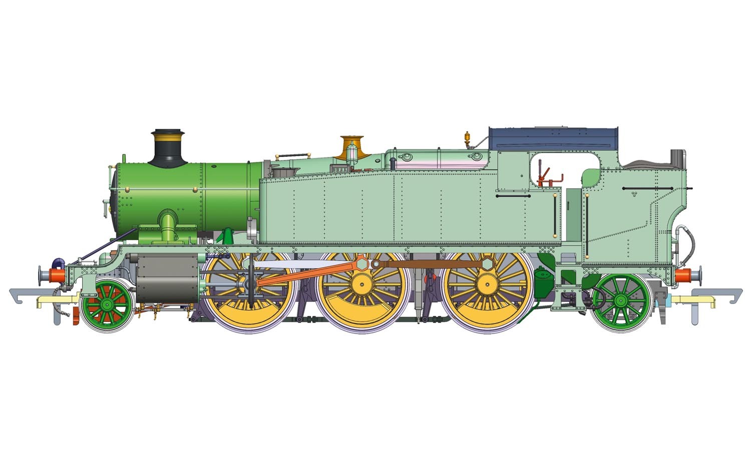 Hornby R3721 GWR  Class 61xx  Large Prairie   2-6-2T  6110 - Era 3