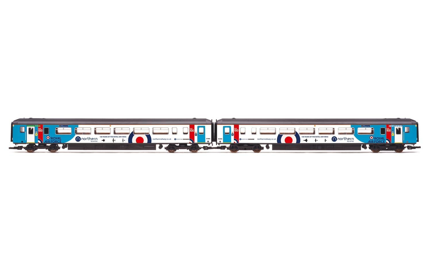 Hornby R3772 Northern Rail  Class 156  Set 156480  DMS No. 57480 and DMSL No. 52480   Spirit of the Royal Air Force  - Era 11