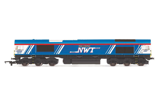Hornby R3940 GBRf/Newell & Wright  Class 66  Co-Co  66747  Made in Sheffield  - Era 11