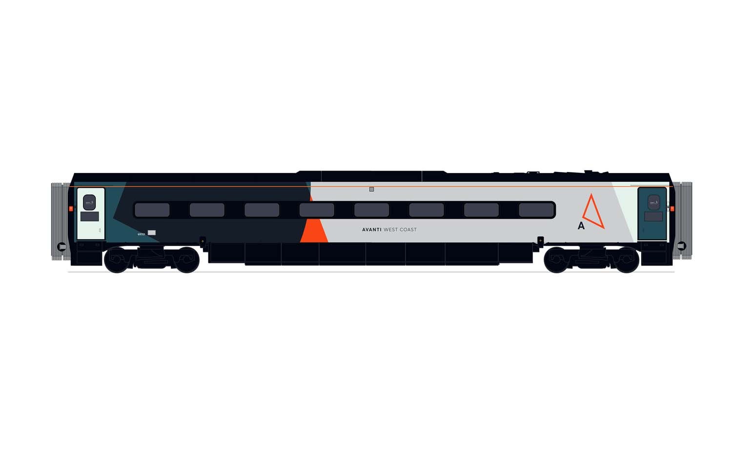 Hornby R40017 Avanti West Coast  Pendolino Motor First (MF) – Era 11