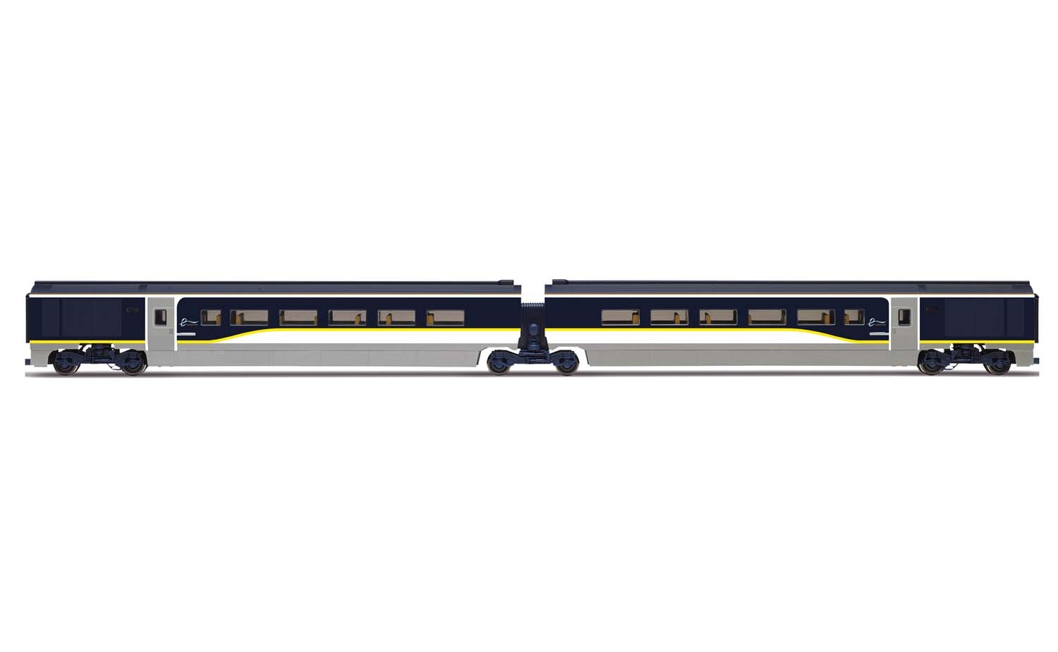 Hornby R4580 Eurostar  Class 373/1 e300 Divisible Centre Saloons Coach Pack - Era 10