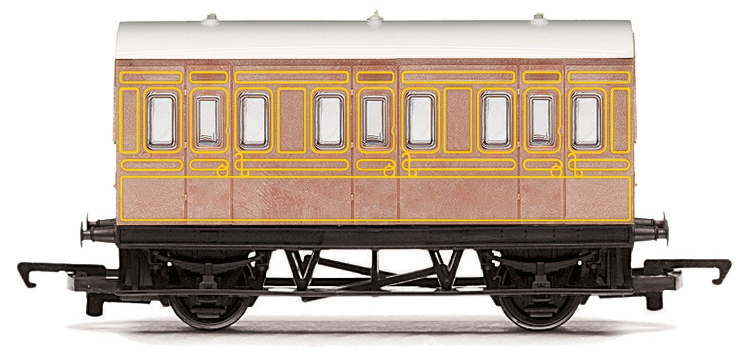 Hornby R4674 LNER  Four-wheel Coach - Era 3