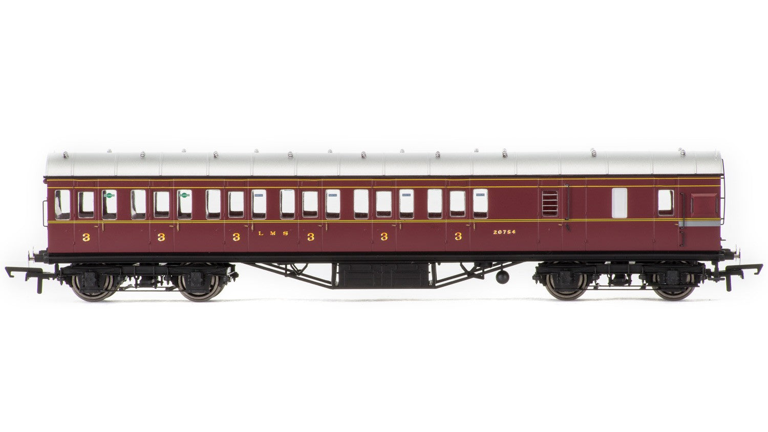 Hornby R4677B LMS  Period III Non-Corridor 57' Third Class Brake  20754 - Era 3