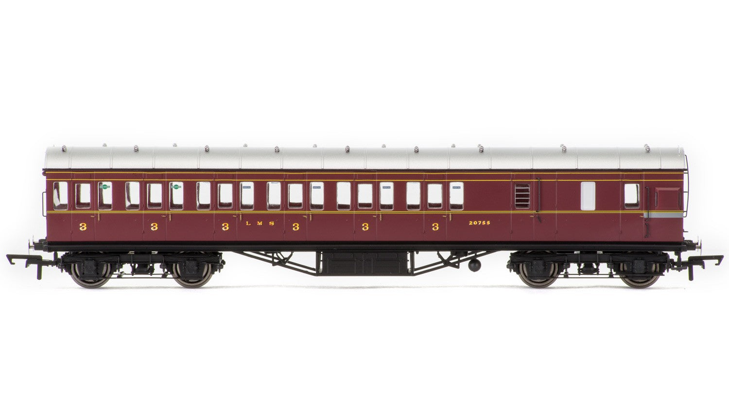 Hornby R4677C LMS  Period III Non-Corridor 57' Third Class Brake  20755 - Era 3