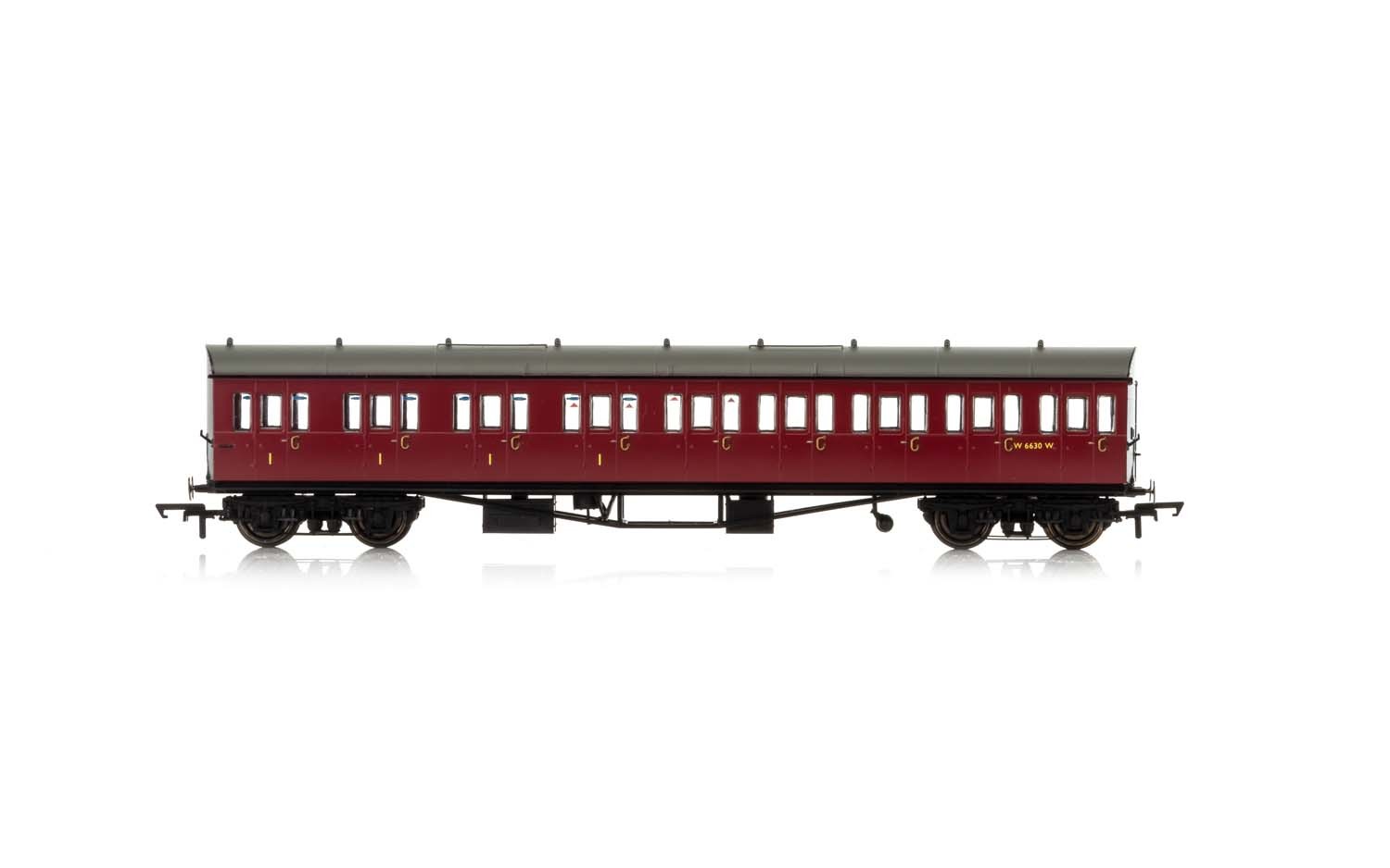 Hornby R4878A BR  Collett 57' Bow Ended E131 Nine Compartment Composite (Left Hand)  W6237W - Era 4
