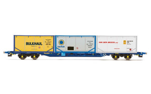 Hornby R60045 Wagons Touax  KFA Container Wagon  with 3 x 20’ Tanktainers - Era 11