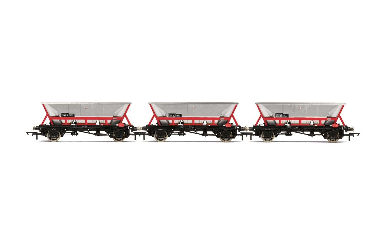 Hornby R60063 Wagons HAA Hopper Wagons  Three Pack  BR Railfreight - Era 8