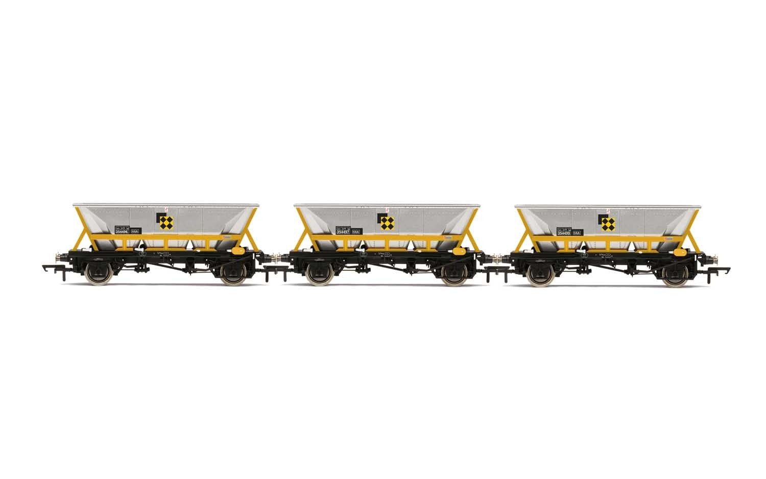 Hornby R60065 Wagons HAA Hopper Wagons  Three Pack  BR Coal Sector - Era 8