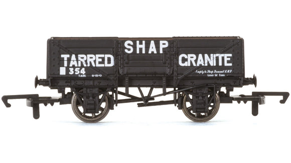 Hornby R6750 5 Plank Wagon  Shap Tarred Granite 354 - Era 3