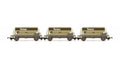 Hornby R6829 PGA Hopper Wagons  three pack  Tarmac - Era 8