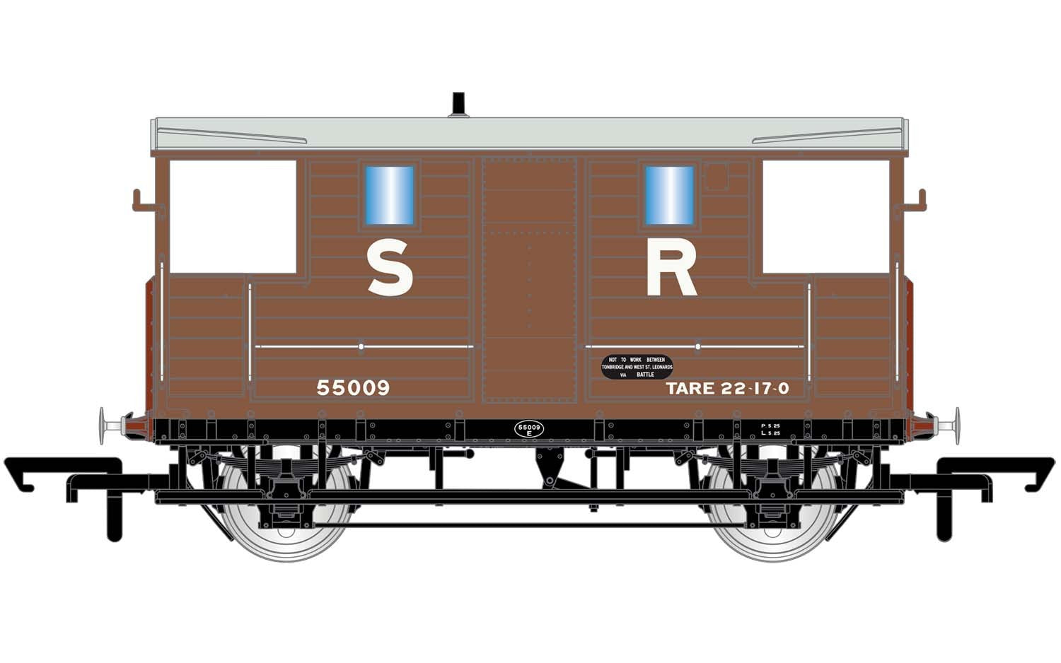 Hornby R6913A SR  24T Diag. 1543 Goods Brake Van  55009 - Era 3