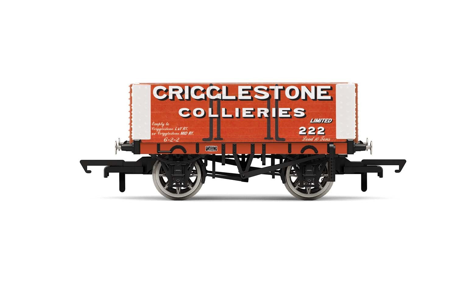 Hornby R6949 Crigglestone Collieries  6 Plank Wagon  No. 222 - Era 2/3