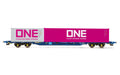 Hornby R6956 Tiphook  KFA Container wagon  93367  with 20' and 40' ONE containers - Era 11