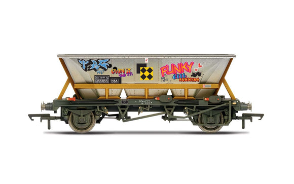 Hornby R6961 BR  HAA wagon with graffiti  355855 - Era 8
