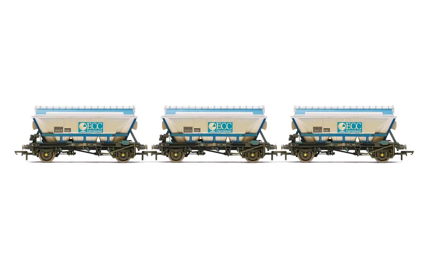 Hornby R6964 ECC  CDA Hoppers  weathered  three pack - Era 8