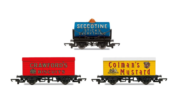 Hornby R6990 Hornby 'Retro' Wagons  three pack  Crawfords Biscuits  Seccotine Tanker  Coleman's Mustard