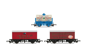 Hornby R6991 Hornby 'Retro' Wagons  three pack  United Dairies Tanker  Jacob's Biscuits  Palethorpes