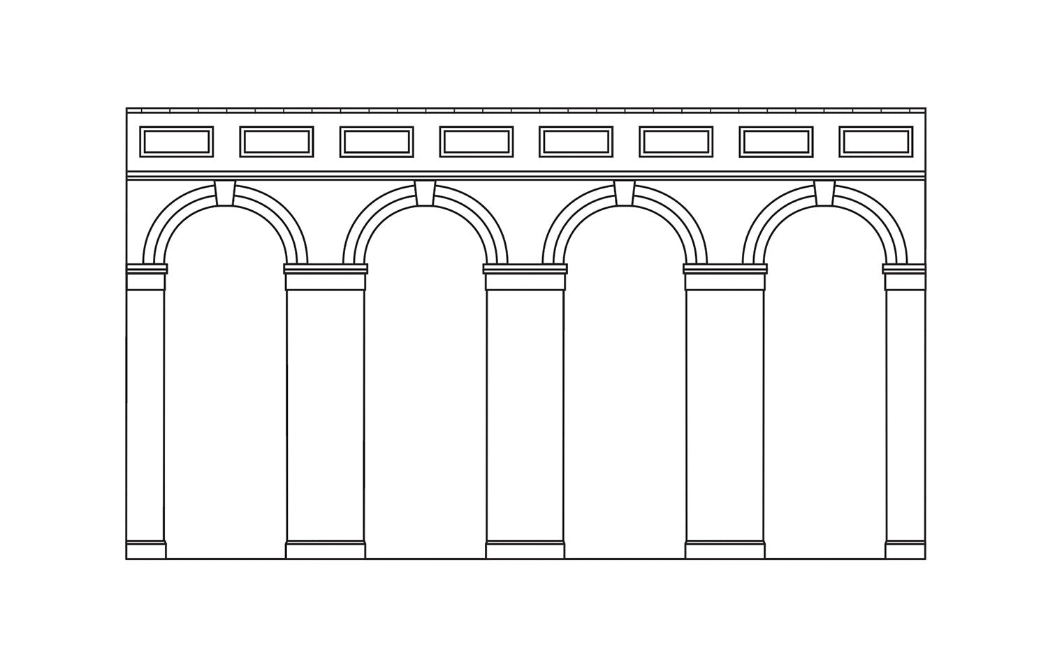 HORNBY R7373 High Level Arched Retaining Walls x 2 (Engineers Blue Brick)