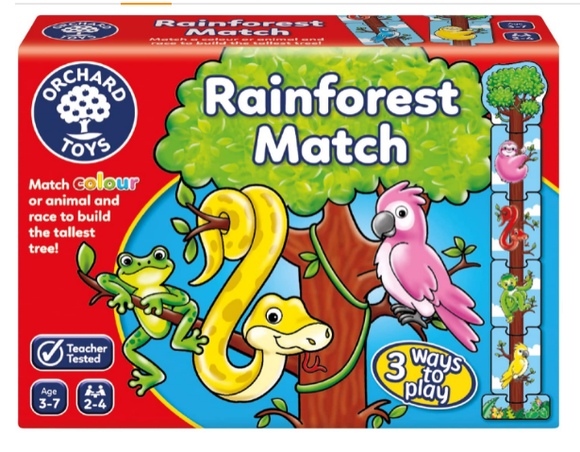 ORCHARD TOYS 111 RAINFOREST MATCH GAME
