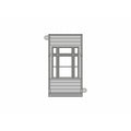 PECO RATIO GJ02 LNWR GRAND JUNCTION STATION BUILDING COMPONENTS: 4 WINDOW PANELS