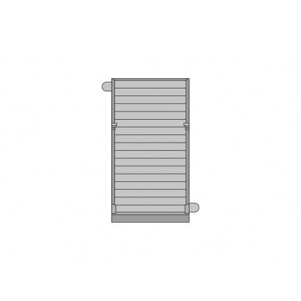 PECO RATIO GJ04  LNWR GRAND JUNCTION STATION BUILDING COMPONENTS: 4 PLAIN BOARD  PANELS